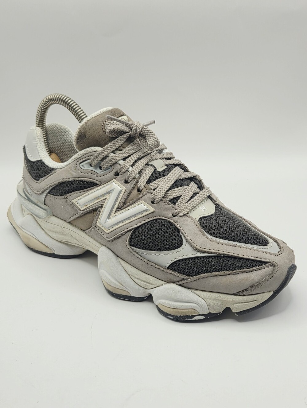 New Balance 9060 Athletic Shoe Arid Stone Black Cement Womens Sizrle 7.5
